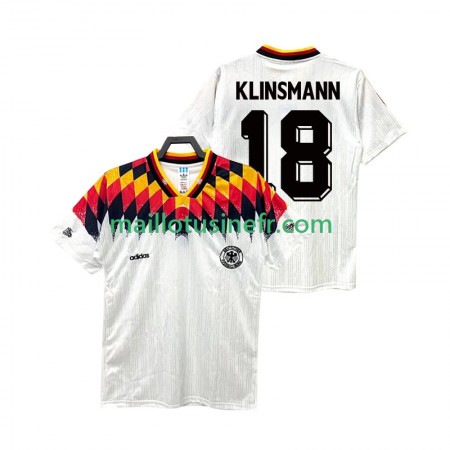 Maillot de Foot Allemagne KLINSMANN 18 Domicile Retro 1994